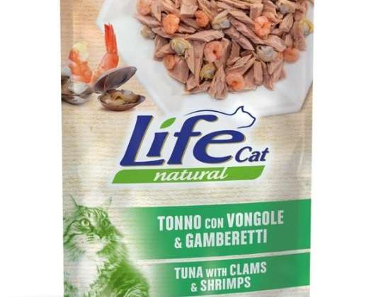 LIFE CAT BAG THUNFISCH/MUSCHELN/GARNELEN. GR.70 KATZENFUTTER BESCHREIBUNG 3560