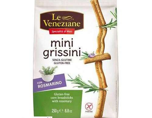 LE VENEZIANE MINI GRISSINI GR.250 GLUTENFREI MIT ROSMARIN LEBENSMITTEL BESCHREIBUNG 1814