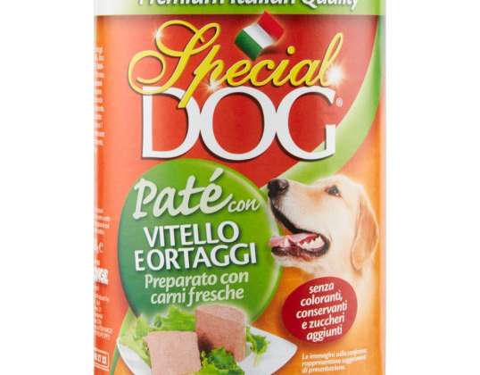 SPEZIELLE HUNDEKALBFLEISCH-GEMÜSE-PASTETE 400GR FUTTER BESCHREIBUNG 3403