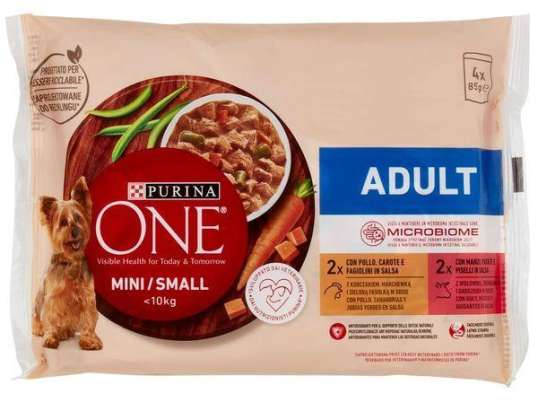EIN MINI-HÄHNCHEN/RIND FÜR ERWACHSENE, MULTIPACK 85X4, LEBENSMITTELBESCHREIBUNG 3459