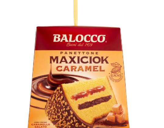BALOCCO PANETTONE MAXICIOK CARAMEL GR.800 DESCRIPTION DES ALIMENTS 2553