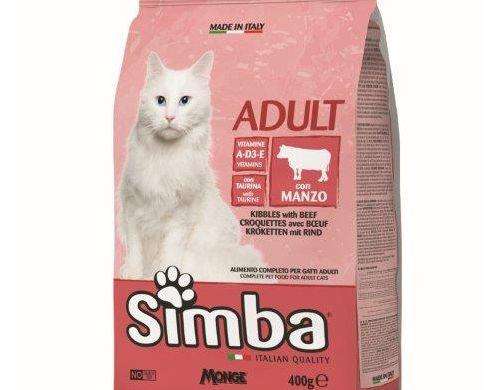 SIMBACAT RINDFLEISCH CRUNCHY GR.400 LEBENSMITTELBESCHREIBUNG 3399