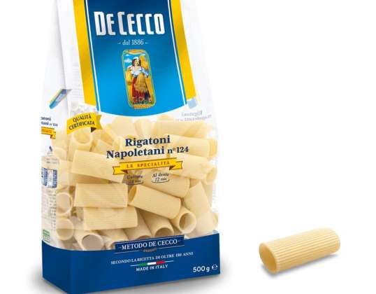DE CECCO SPEZIALITÄT GR.500 NEAPOLITANISCHE RIGATONI 124 LEBENSMITTELBESCHREIBUNG 2990