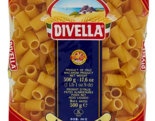 DIVELLA GR.500 MEZZI RIGATONI N°18 LEBENSMITTEL BESCHREIBUNG 2788