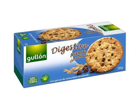 GULLON DIGESTIVE GR.265 HAFER-/SCHOKOLADENSCHACHTEL LEBENSMITTEL BESCHREIBUNG 912