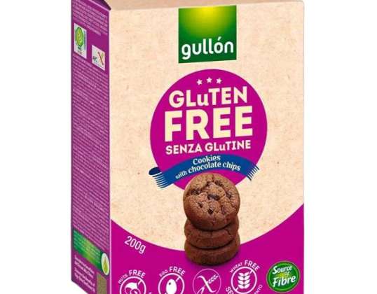 GULLON COOKIES GLUTENFRI SJOKOLADEFLIS GR.200 MATBESKRIVELSE 919