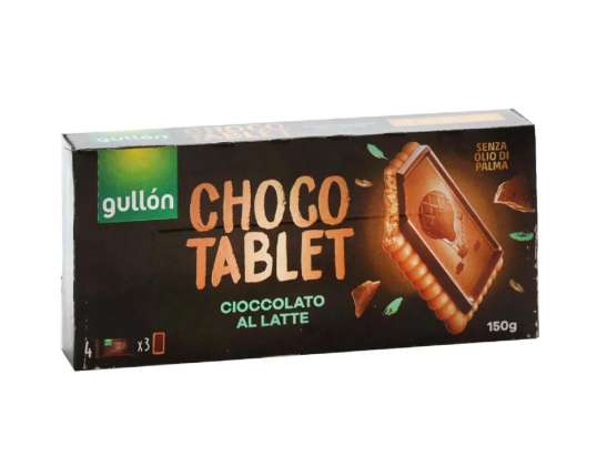 GULLON CHOCO TABLETT LATTE GR.150 MATBESKRIVELSE 917