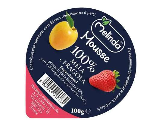 MELINDA APPLE AND STRAWBERRY MOUSSE GR.100 FOOD DESCRIPTION 2066
