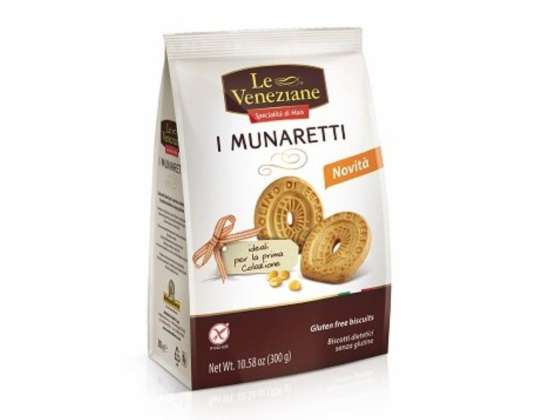 LE VENEZIANE MUNARETTI GR.300 KJEKS S/GLUTEN MATBESKRIVELSE 968