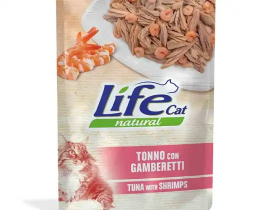 LIFE CAT BAG THUNFISCH/GARNELEN GR.70 KATZENFUTTER BESCHREIBUNG 3558