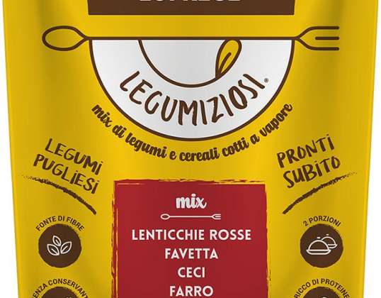 LOFRESE HÜLSENFRÜCHTENMISCHUNG ROTE ROTE LINSEN. FAVETTA.DINKEL.KICHERERBSEN.REIS GR.250 LEBENSMITTELBESCHREIBUNG 1958