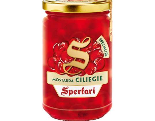 SPERLARI KIRSCH-SENF GR.380 KIEFERNGLAS LEBENSMITTEL BESCHREIBUNG 2054