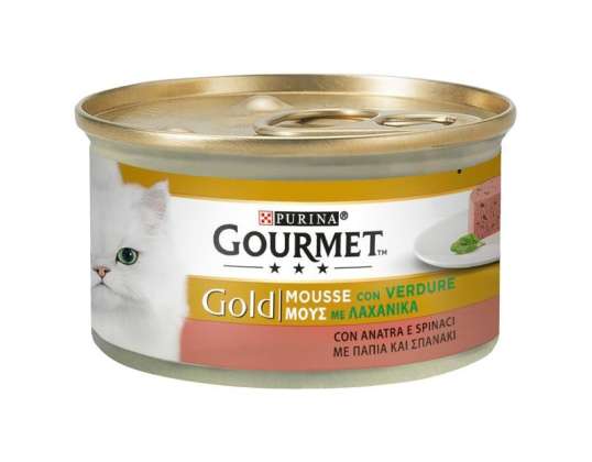 GOURMET MOUSSE GOLD MIT ENTE UND SPINAT GR.85 LEBENSMITTELBESCHREIBUNG 3534