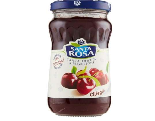 SANTA ROSA KLASSISCHE MARMELADE GR.350 KIRSCHE LEBENSMITTEL BESCHREIBUNG 1984