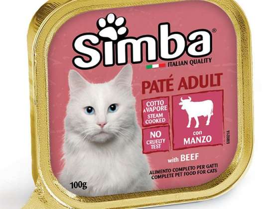 SIMBA CAT RINDFLEISCHTABLETT GR.100 FUTTER BESCHREIBUNG 3237