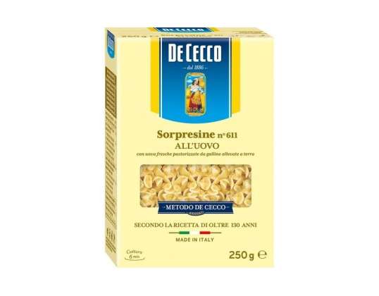DE CECCO GR.250 PASTINA UOVO SORPRESINE N.611 MAISTO APRAŠYMAS 2590