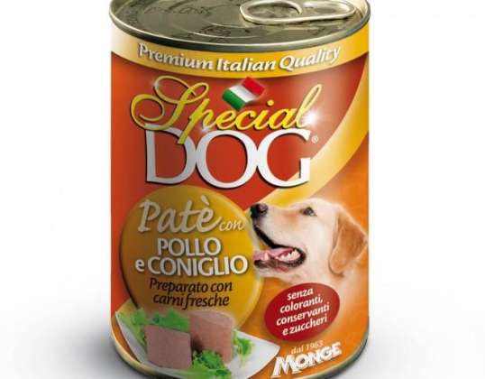 SPEZIELLE HUNDEPASTETE'HUHN/KANINCHEN 400GR FUTTER BESCHREIBUNG 3404