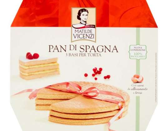 VICENZI BISKUITKUCHEN MIT DREI BÖDEN GR.400 LEBENSMITTELBESCHREIBUNG 3180