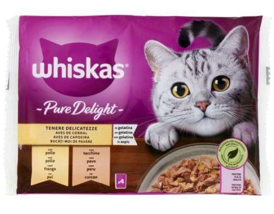 WHISKAS PURE DELIGHT TENERE DELICA.POL/TACC 4X85GR LEBENSMITTELBESCHREIBUNG 3334