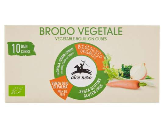 ALCENERO GROENTEBOUILLONBLOKJE ZONDER BIOLOGISCHE PALMOLIE GR.100
