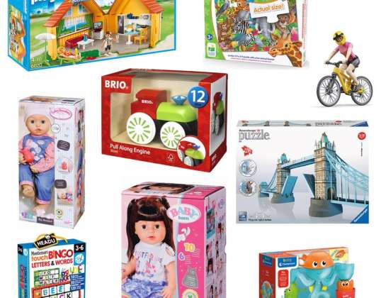 Joblot von Ravensburger, Playmobil, Clementoni Spielzeug Brandneu