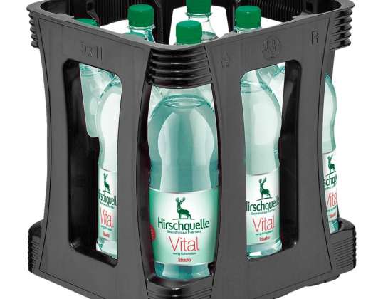 Hirschquelle Eau minérale vitale 9x1l