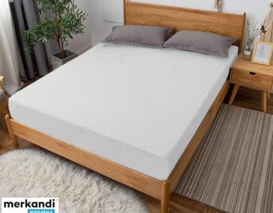 LENZUOLO IN SPUGNA SPESSA CON ELASTICO 80x200 cm BIANCO (FG80200-BIANCO)