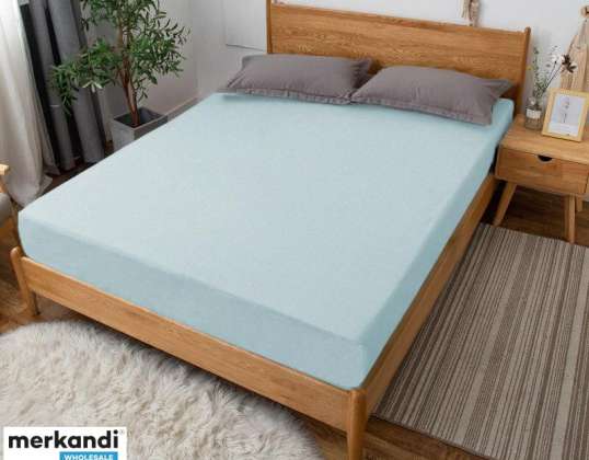 SPANNBETTTUCH JERSEY DICK MIT GUMMIZUG 90x200 cm BLAU (JG90200-FARBIG)