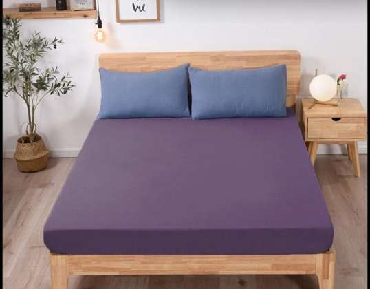 JERSEY SPANNBETTTUCH 90x200 QUADRATISCH LILA