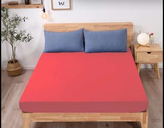 JERSEY HOESLAKEN MET ELASTIEK 160x200 SQUARE CANDY
