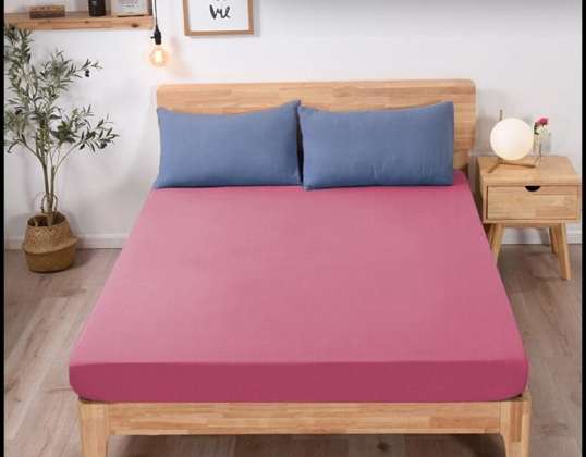 JERSEY HOESLAKEN 80x160 VIERKANT DONKERROZE