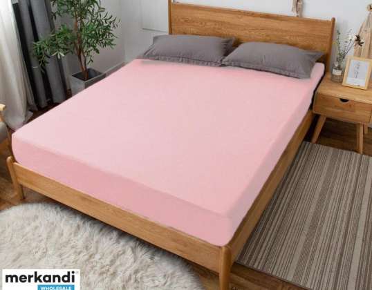 DICKES FROTTEETUCH MIT GUMMIZUG 100x200 cm HELLROSA (FG100200-JROZ)