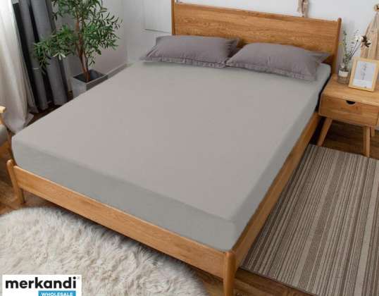 HOESLAKEN JERSEY 100x200 KATOEN GRIJS