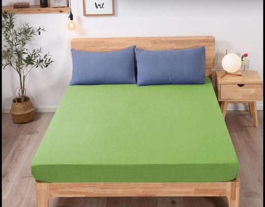 FROTTEE SPANNBETTTUCH 160X200 QUADRAT GRAS