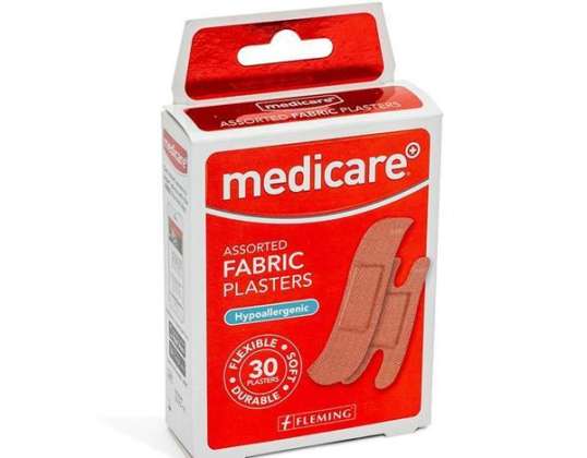 MEDICARE STOF GEASSORTEERDE PLEISTERS 30'S (DISPLAY VAN 10)