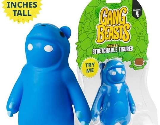 Figurine Gang Beasts Extensible 11 5cm Bleu Kigurumi 14 5x24cm