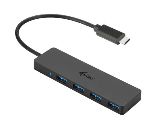 i tec usb 3.1 TYPE C SLIM 4 PORTS BK