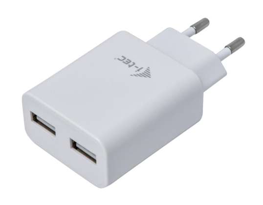 I Tec USB LADEGERÄT 2 PORT 2.4A WEISS