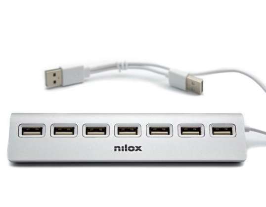 Nilox HUB 7 PORTS 2.0 ALUMINIUM