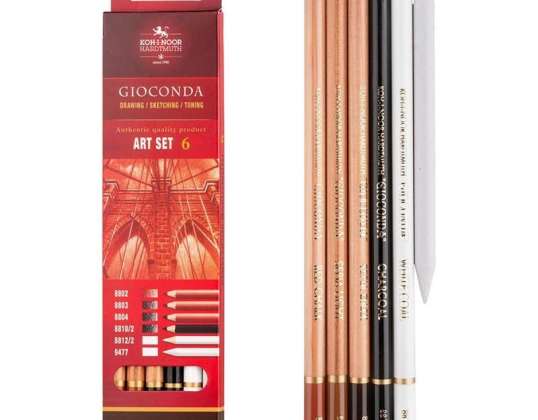Koh I Noor KIT5 CRAYONS DE DESSIN. ARTISTE. GIOCONDA