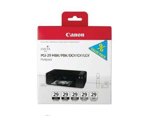 £PGI-29 MBK/PBK/DGY/GY/LGY/CO MULTI 4109