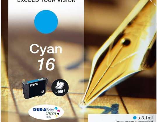 CARTOUCHE CYAN 16 STYLOS/MOTS CROISÉS 4677