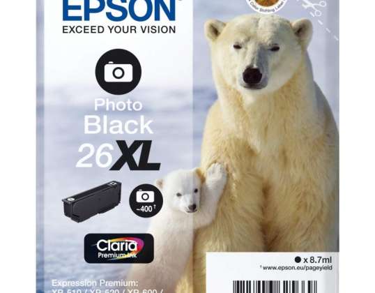 CARTOUCHE PHOTO OURS POLAIRE NOIR XL 4753