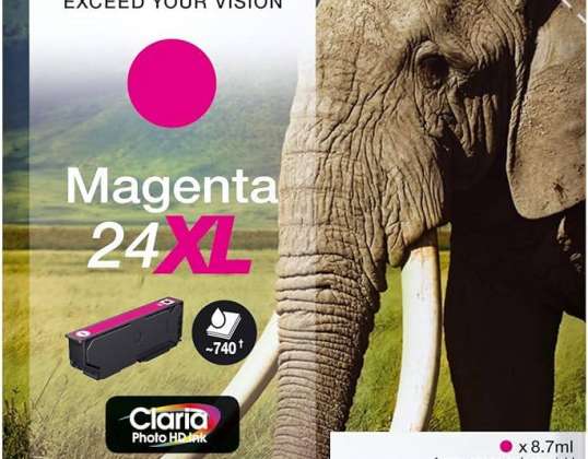 CARTE. SÉRIE MAGENTA 24XL ÉLÉPHANT 4733