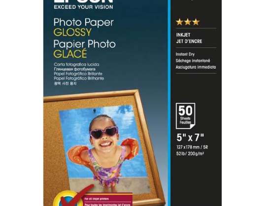 PAPIER PHOTOG. BRILLANT 13X18 50FG 4461