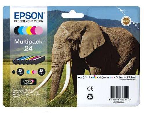 MULTIPACK 24 6PCS NOIR ET COULEURS 4627