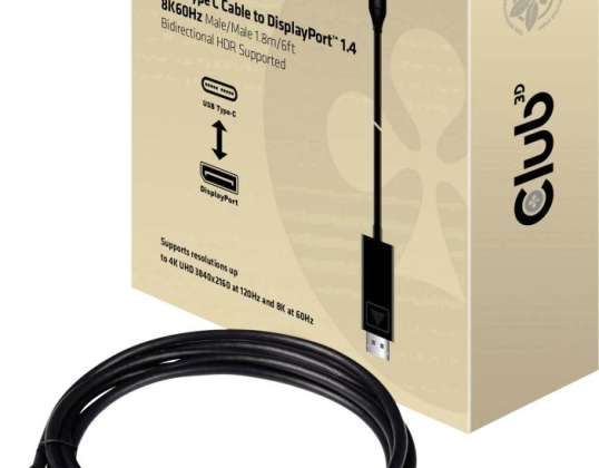 CÂBLE USB-C VERS DP 1.4HDR 1.8M 6436