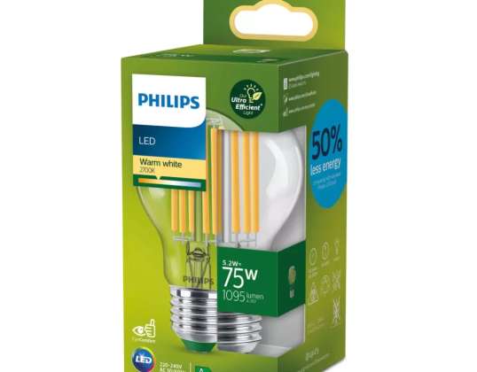 LED LAŠO STIKLAS FILAM 75W E27 270K 6775