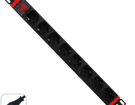 MULTIPRISE 1U 6 PRISES UNIVERSELLES 446