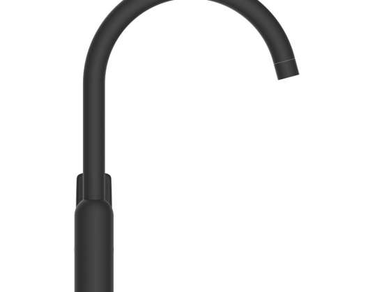 Premium-Küchenarmatur - Schwarze Küchenarmatur, langlebig, kalkabweisend, wassersparend, 5 Jahre garantiert, einfache Installation.